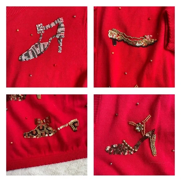 Red Shoe Cardigan - Picture 5 of 9